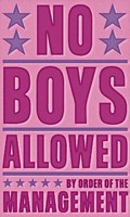 No Boys Allowed Framed Print