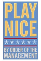 Play Nice by John W. Golden - 13" x 19"