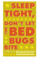 Sleep Tight, Don't Let the Bedbugs Bite (green & orange) Framed Print