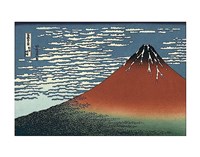 Red Fuji by Katsushika Hokusai - 14" x 11", FulcrumGallery.com brand