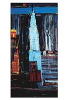 Manhattan Skyline by Mark Gleberzon - 13" x 19"