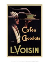 L. Voisin Cafes & Chocolats, 1935 Fine Art Print