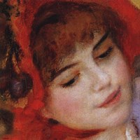 Dance at Bougival (detail) by Pierre-Auguste Renoir - various sizes, FulcrumGallery.com brand
