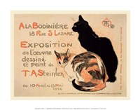 A la Bodiniere/Exposition Steinlen by Theophile-Alexandre Steinlen - 14" x 11"