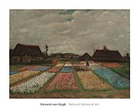 Flower Beds in Holland, 1883 by Vincent Van Gogh, 1883 - 30" x 24"