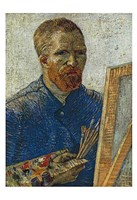Self Portrait in Front of Easel by Vincent Van Gogh - 13" x 19"