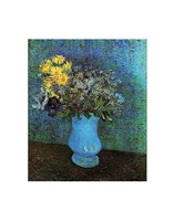 Vase with Lilacs, Daisies and Anemone Fine Art Print