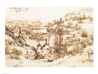 Arno Landscape, 5th August, 1473 Fine Art Print
