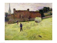Haymaking in Brittany, 1888 Fine Art Print