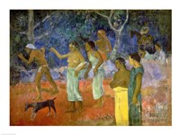 Scene from Tahitian Life, 1896 Fine Art Print