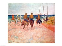 Horseman on the Beach Fine Art Print