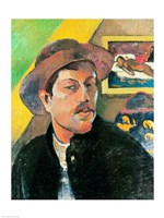 Self Portrait in a Hat Fine Art Print