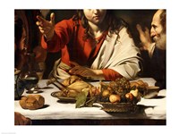 The Supper at Emmaus, Detail 1601 Fine Art Print