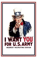 Uncle Sam  - I Want You Fine Art Print