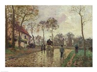 The Coach to Louveciennes, 1870 Fine Art Print