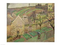 Hillside of the Hermitage, Pontoise, 1873 by Camille Pissarro, 1873 - various sizes