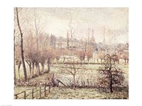 Snow Effect at Eragny, 1894 Fine Art Print