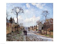 The Road to Louveciennes, 1872 Fine Art Print