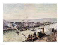Saint-Sever Port, Rouen, 1896 Fine Art Print