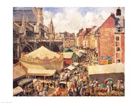 The Fair in Dieppe, Sunny Morning, 1901 Fine Art Print
