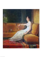 Empress Josephine - yellow couch Fine Art Print