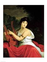 Portrait of Madame de la Pleigne Fine Art Print