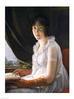Seated Portrait of Marie-Philippe-Claude Walbonne Fine Art Print
