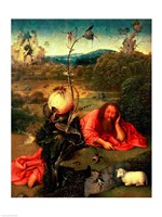 St. John the Baptist in Meditation Fine Art Print