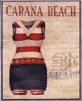 Cabana Beach - mini Fine Art Print