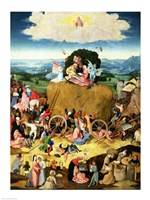 The Haywain: central panel of the triptych, c.1500 Fine Art Print