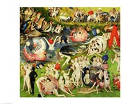 The Garden of Earthly Delights: Allegory of Luxury, center panel detail Fine Art Print