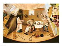 Gluttony, detail from the Table of the Seven Deadly Sins and the Four Last Things, c.1480 Fine Art Print