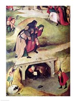 Temptation of St. Anthony, detail from left hand panel of the triptych Fine Art Print