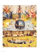 The Garden of Earthly Delights: Allegory of Luxury (yellow center panel detail) Fine Art Print