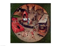 Tabletop of the Seven Deadly Sins and the Four Last Things, detail of Hell, c.1480 Fine Art Print