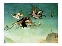 Temptation of St.Anthony, detail of left hand panel Fine Art Print