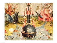 The Garden of Earthly Delights: Allegory of Luxury (yellow horizontal center panel detail) Fine Art Print