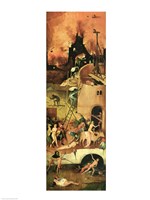 The Haywain: right wing of the triptych depicting Hell, c.1500 Fine Art Print