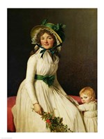 Madame Pierre Seriziat with her Son Fine Art Print