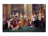 The Consecration of the Emperor Napoleon I Detail Fine Art Print