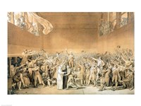 The Tennis Court Oath, 20th June 1789 Fine Art Print