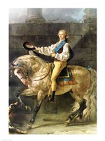 Equestrian Portrait of Stanislas Kostka Potocki Fine Art Print