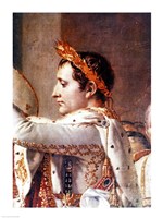 The Consecration of the Emperor Napoleon and the Coronation of the Empress Josephine, detail of Napoleon Fine Art Print