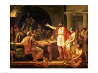 Study for Lycurgus Showing the Ancients of Sparta their King, 1791 Fine Art Print