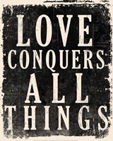 Love Conquers All - Voltaire Quote Fine Art Print