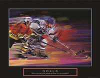 Goals - Hockey Fine Art Print