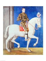 Equestrian Portrait Presumed to be Dauphin Henri II Fine Art Print