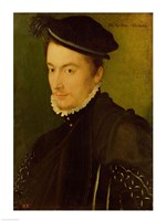 Portrait presumed to be Hercule-Francois de France Fine Art Print