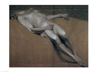 Study of a recumbent male nude Fine Art Print