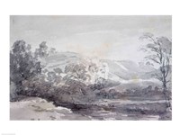 A View in Derbyshire Fine Art Print